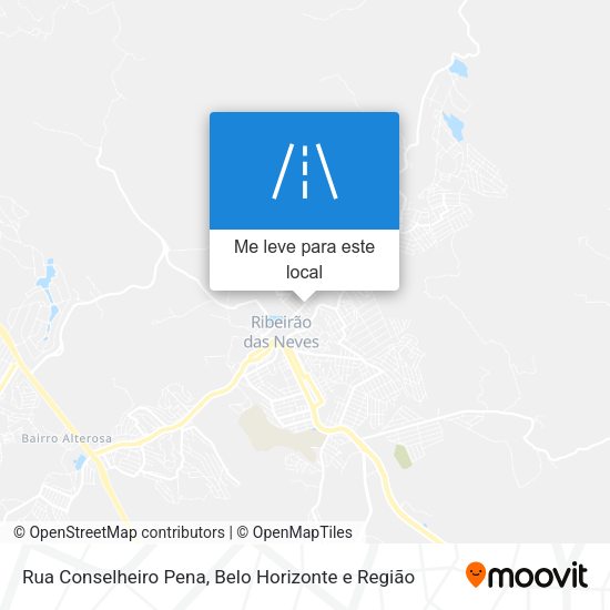 Rua Conselheiro Pena mapa