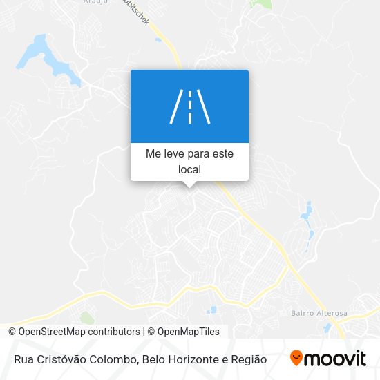 Rua Cristóvão Colombo mapa