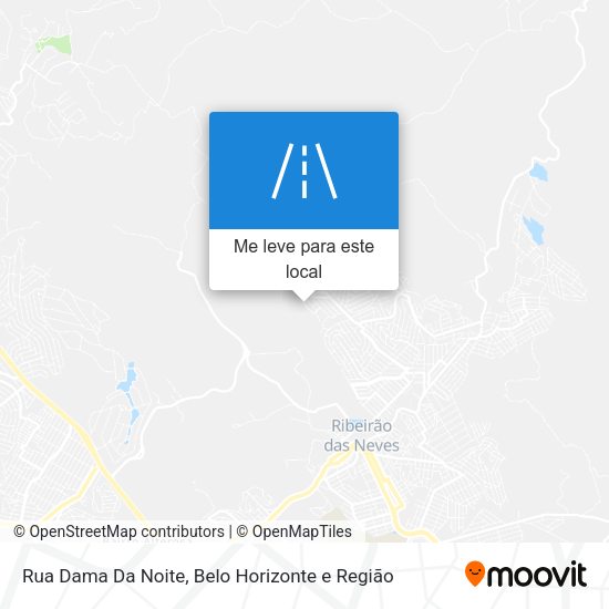 Rua Dama Da Noite mapa