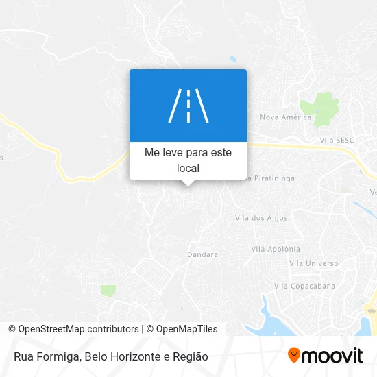 Rua Formiga mapa