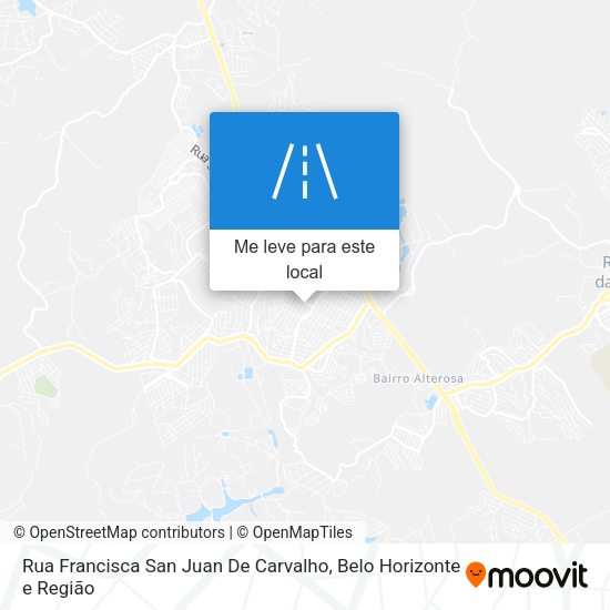 Rua Francisca San Juan De Carvalho mapa