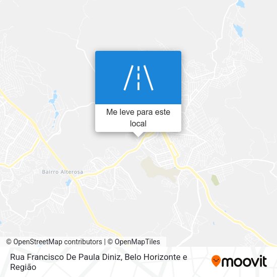 Rua Francisco De Paula Diniz mapa