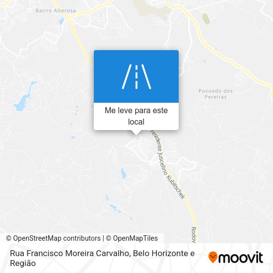 Rua Francisco Moreira Carvalho mapa
