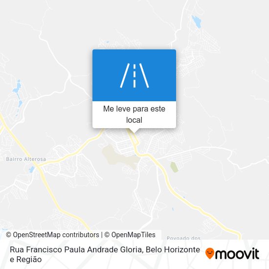 Rua Francisco Paula Andrade Gloria mapa