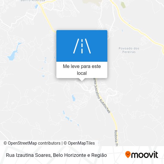Rua Izautina Soares mapa