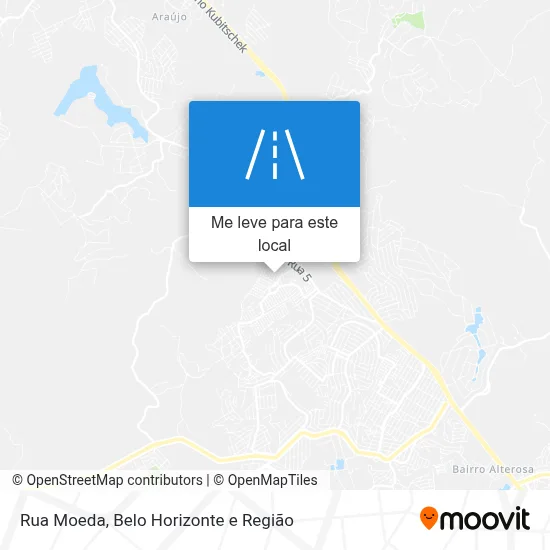 Rua Moeda mapa