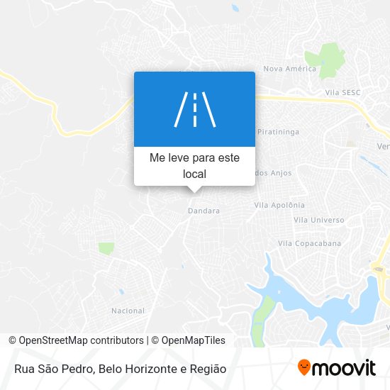 Rua São Pedro mapa