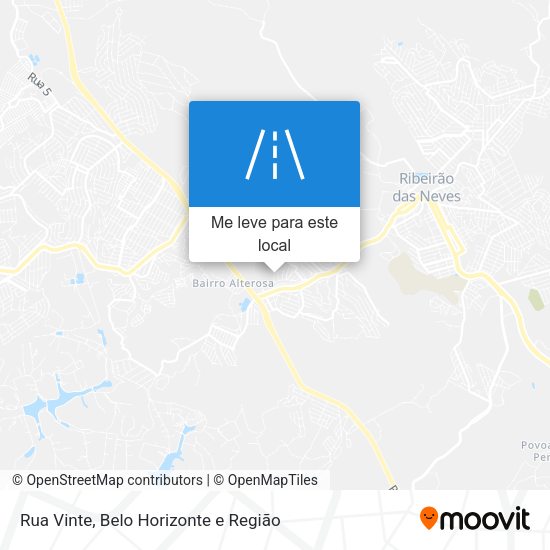 Rua Vinte mapa