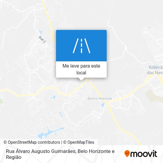 Rua Álvaro Augusto Guimarães mapa