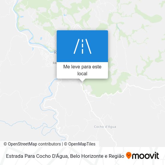 Estrada Para Cocho D'Água mapa
