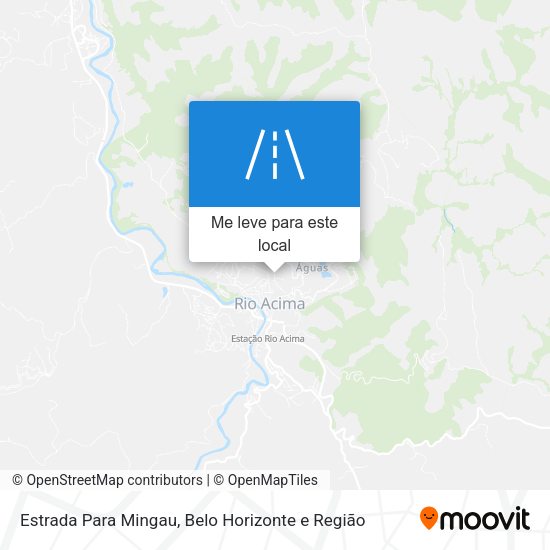 Estrada Para Mingau mapa