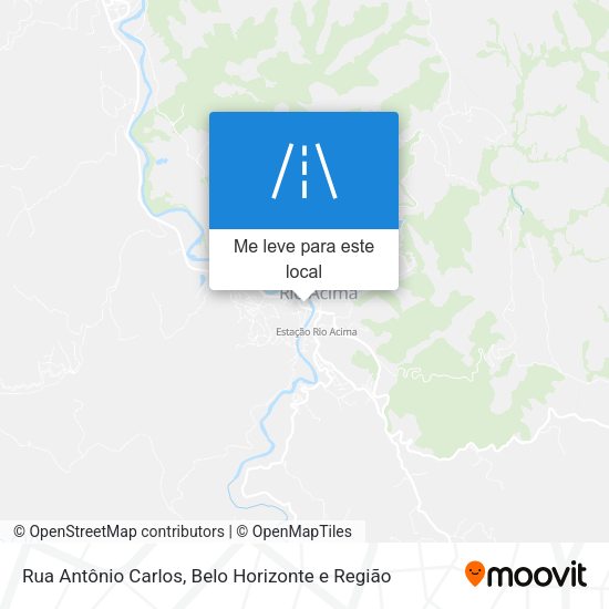 Rua Antônio Carlos mapa