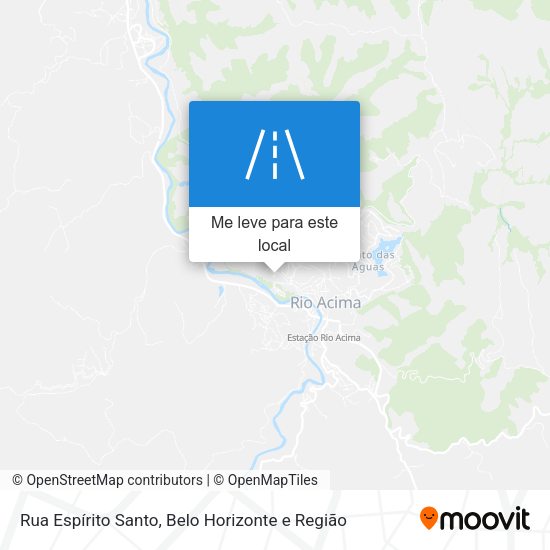 Rua Espírito Santo mapa