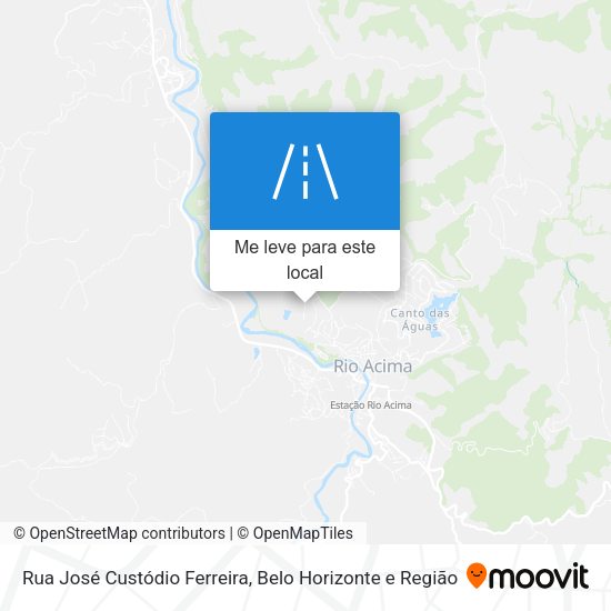 Rua José Custódio Ferreira mapa