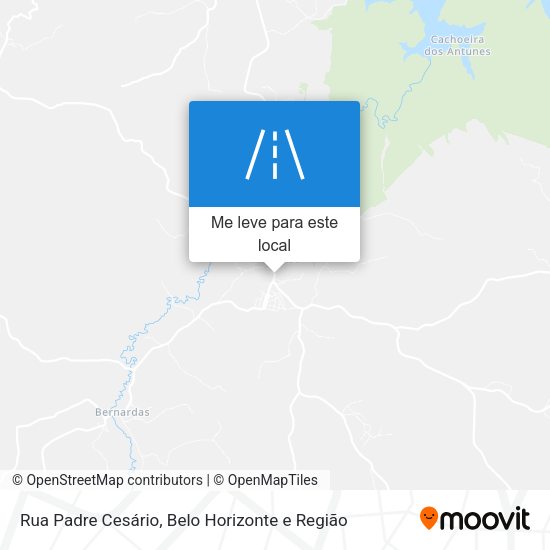 Rua Padre Cesário mapa