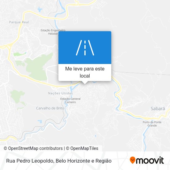 Rua Pedro Leopoldo mapa