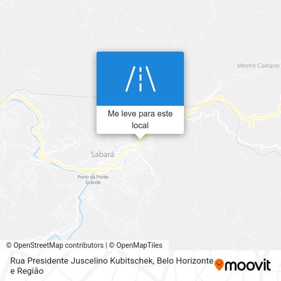 Rua Presidente Juscelino Kubitschek mapa