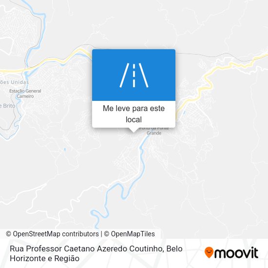 Rua Professor Caetano Azeredo Coutinho mapa