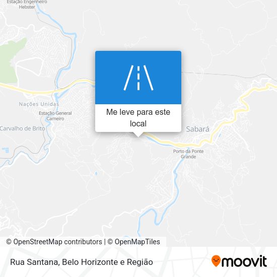 Rua Santana mapa
