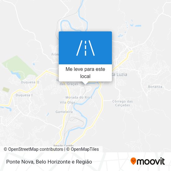 Ponte Nova mapa