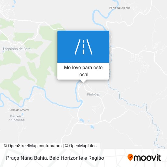 Praça Nana Bahia mapa