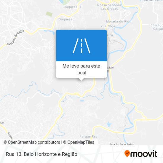 Rua 13 mapa