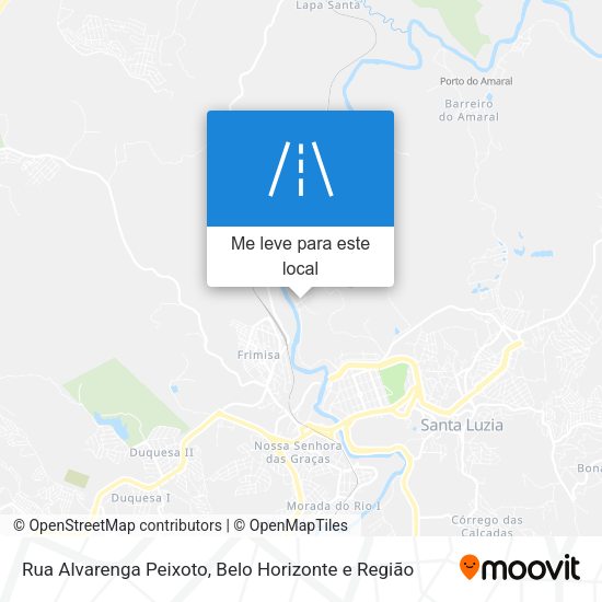 Rua Alvarenga Peixoto mapa