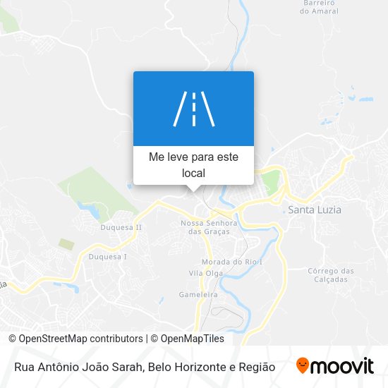 Rua Antônio João Sarah mapa