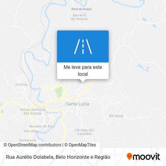 Rua Aurélio Dolabela mapa