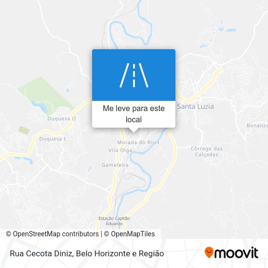 Rua Cecota Diniz mapa