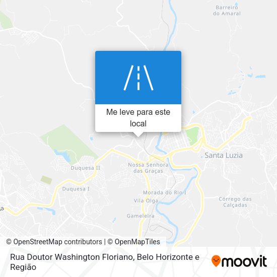 Rua Doutor Washington Floriano mapa