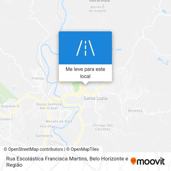 Rua Escolástica Francisca Martins mapa