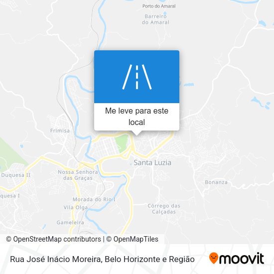 Rua José Inácio Moreira mapa