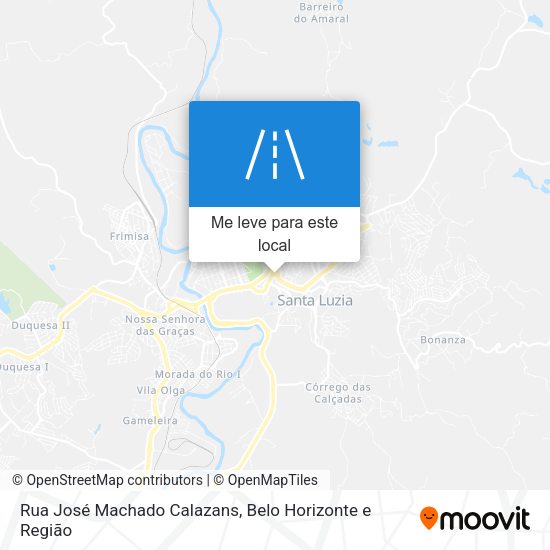 Rua José Machado Calazans mapa