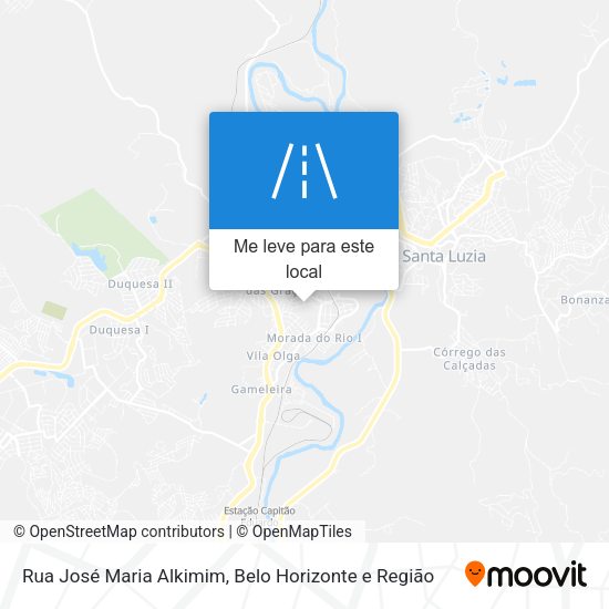 Rua José Maria Alkimim mapa