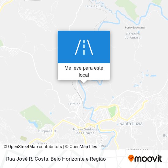 Rua José R. Costa mapa