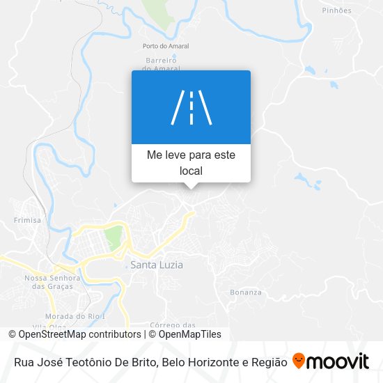 Rua José Teotônio De Brito mapa