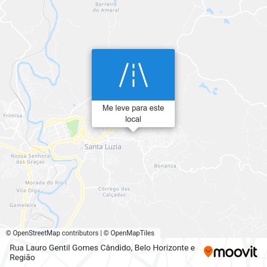 Rua Lauro Gentil Gomes Cândido mapa