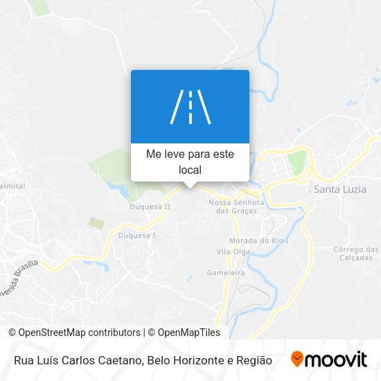 Rua Luís Carlos Caetano mapa