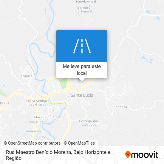 Rua Maestro Benício Moreira mapa