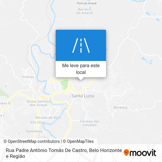 Rua Padre Antônio Tomás De Castro mapa
