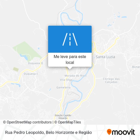Rua Pedro Leopoldo mapa
