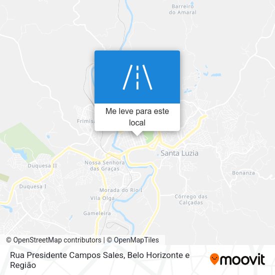 Rua Presidente Campos Sales mapa
