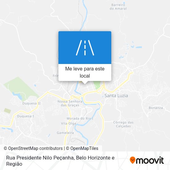 Rua Presidente Nilo Peçanha mapa