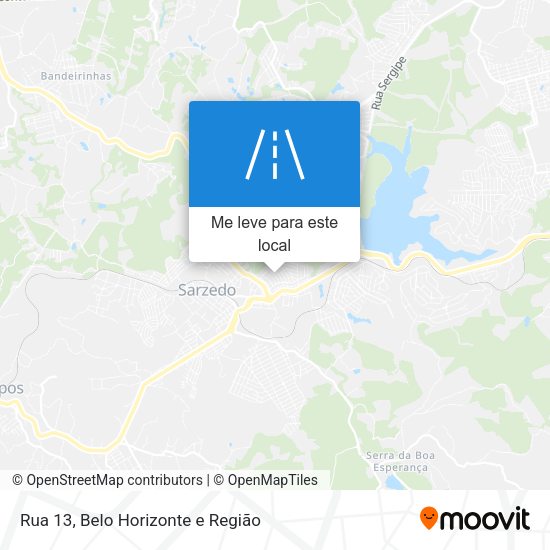 Rua 13 mapa