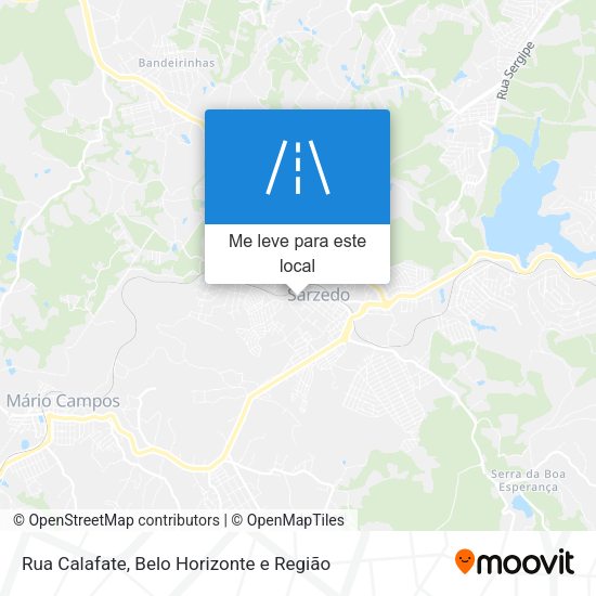 Rua Calafate mapa