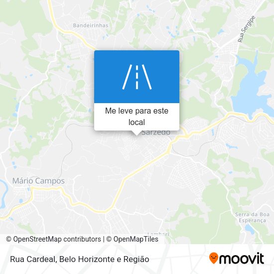 Rua Cardeal mapa