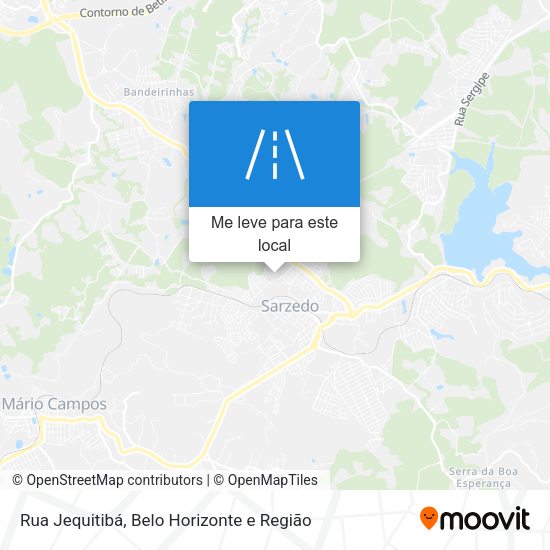 Rua Jequitibá mapa
