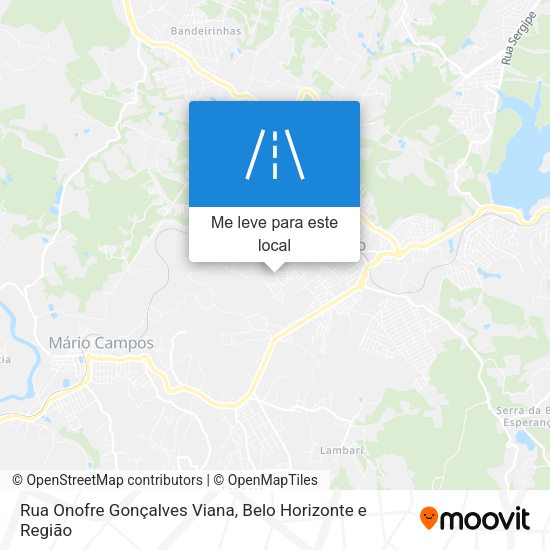 Rua Onofre Gonçalves Viana mapa