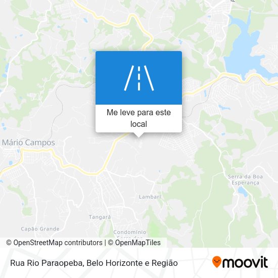 Rua Rio Paraopeba mapa